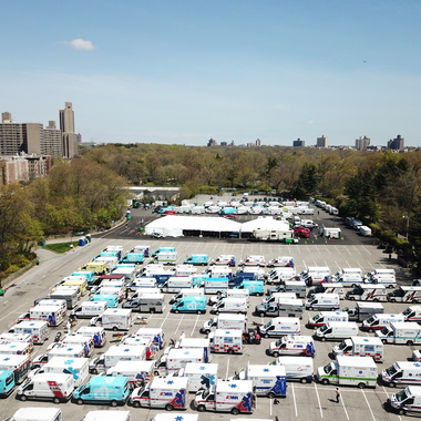 WCS ambulances in the Bronx Zoo