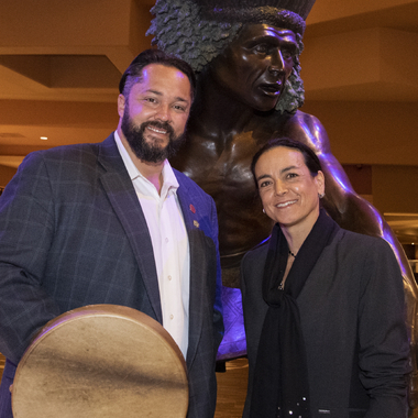 WCS Christina Mormorunni and Joseph M. Talachy, Governor of the Pueblo of Pojoaque