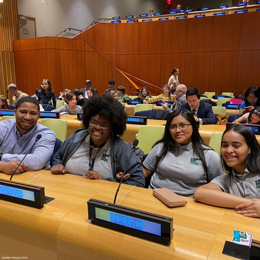 WCS kids at the United Nations for World Wildlife Day 2